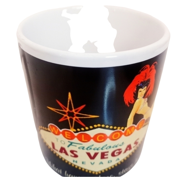 Vintage ABC Stores Vegas Pin Up Mug "What Happens Here Stays Here" Souvenir - Picture 8 of 9